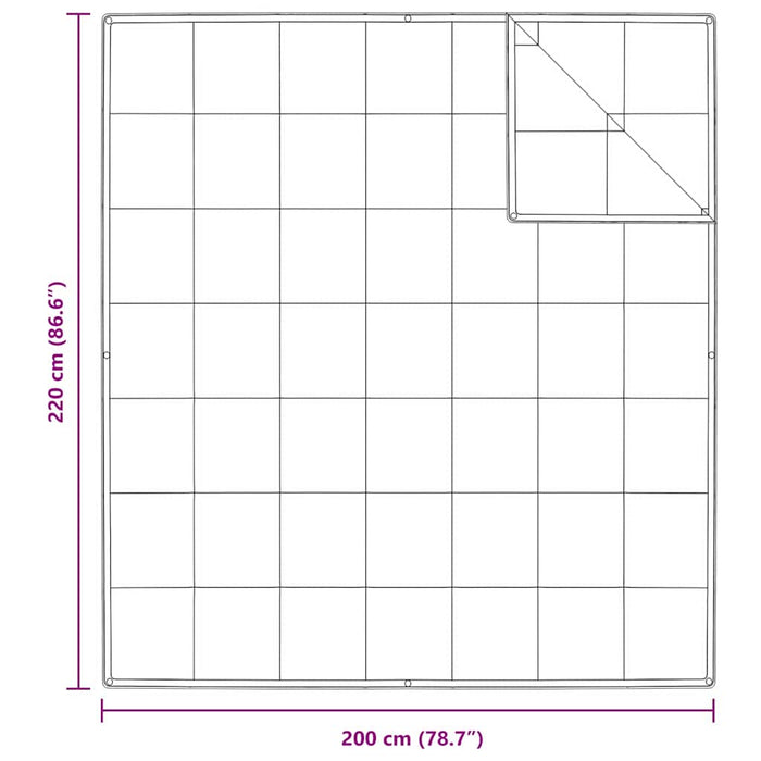 vidaXL Quilt e Piumini Bianco 200 x 220 cm Piume