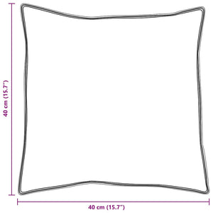 vidaXL Cuscini 2 pcs Bianco Cotone 130gsm 100%