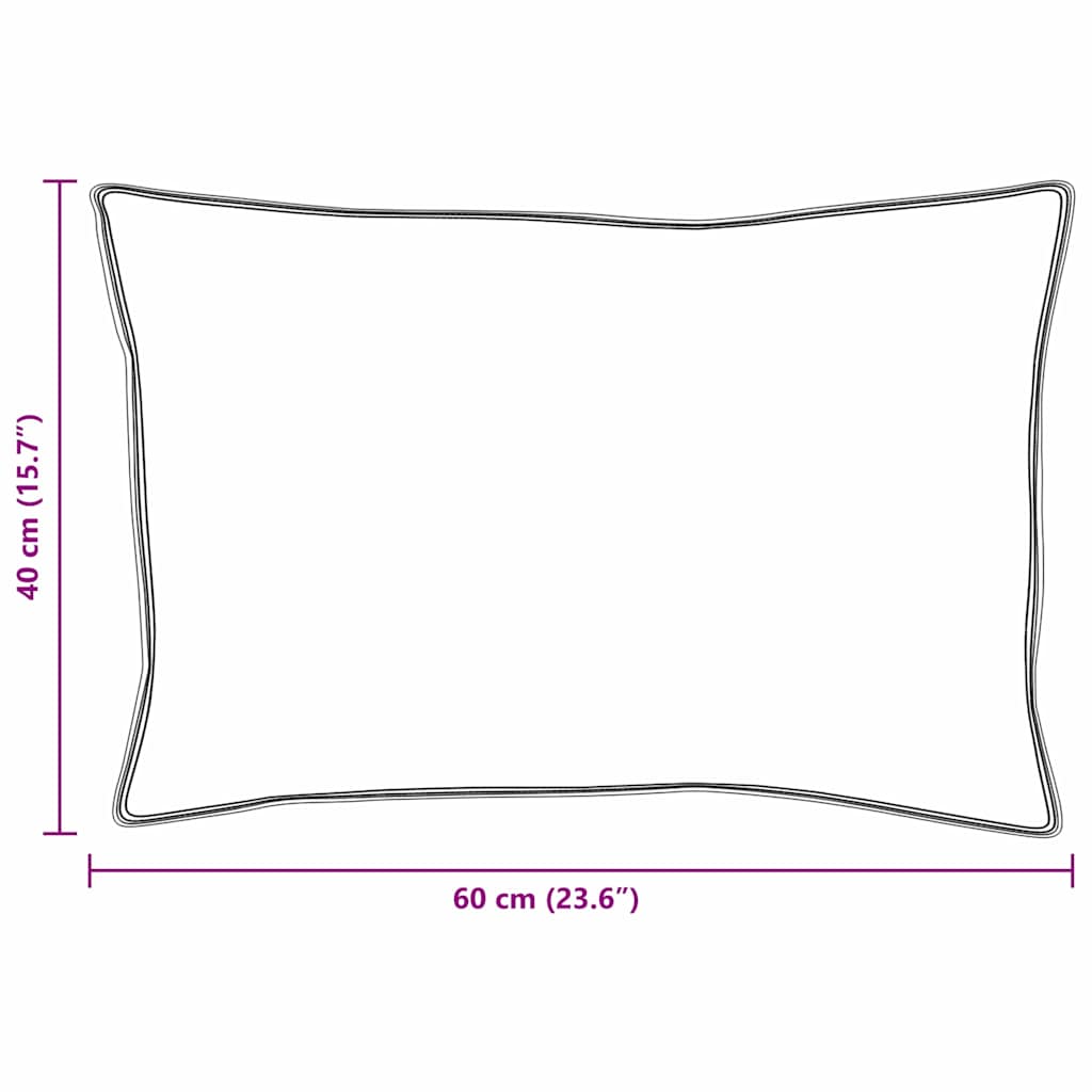 Cuscini 2 pcs Bianco Cotone 130gsm 100% 42007684