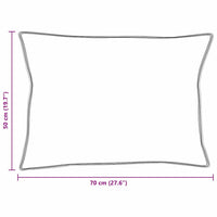 vidaXL Cuscini 2 pcs Bianco Cotone 130gsm 100%