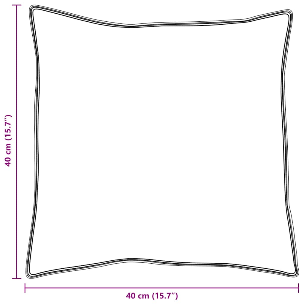 vidaXL Cuscini 2 pcs Bianco Cotone 130gsm 100%