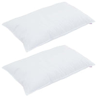 Cuscini con cuscino 2 pcs Bianco Cotone 130gsm 100% 42007705