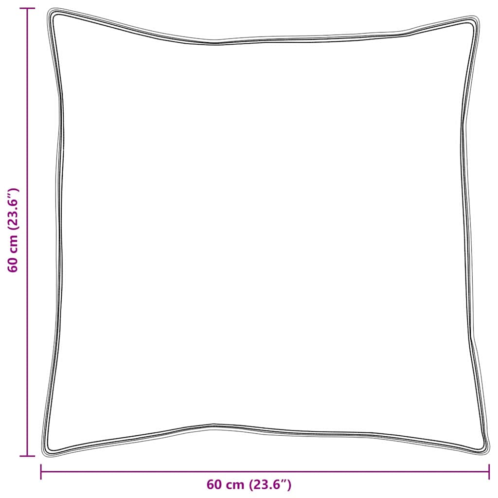 vidaXL Cuscini 2 pcs Bianco Cotone 130gsm 100%