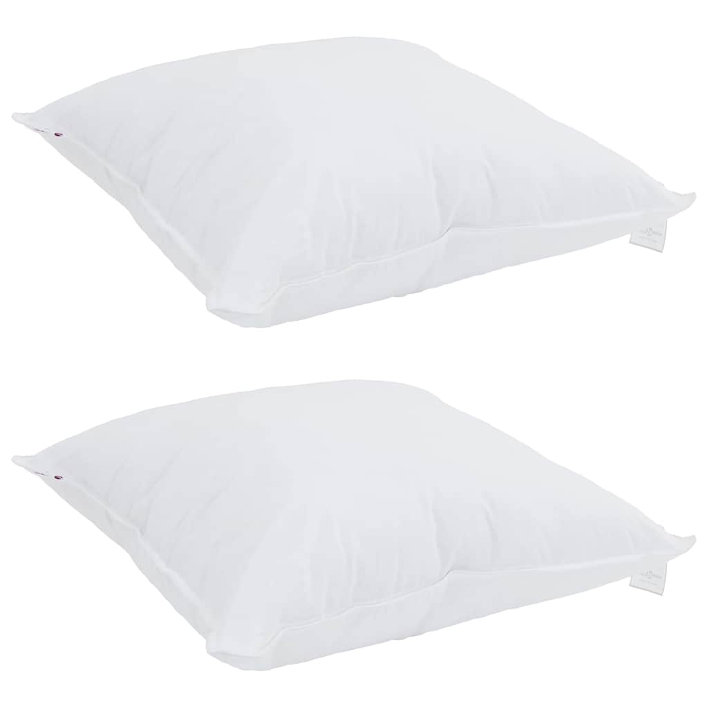 vidaXL Cuscini 2 pcs Bianco Cotone 130gsm 100%