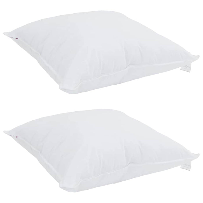 vidaXL Cuscini 2 pcs Bianco Cotone 130gsm 100%