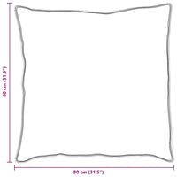 vidaXL Cuscini 2 pcs Bianco Cotone 130gsm 100%
