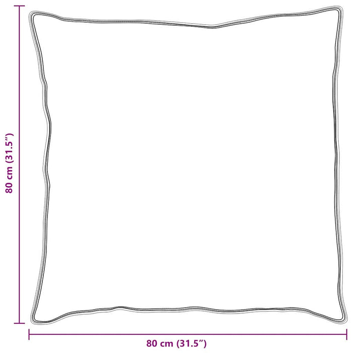 vidaXL Cuscini 2 pcs Bianco Cotone 130gsm 100%