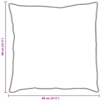 Cuscino con cuscino 2 pcs Bianco 80 x 80 cm Cotone 42007714