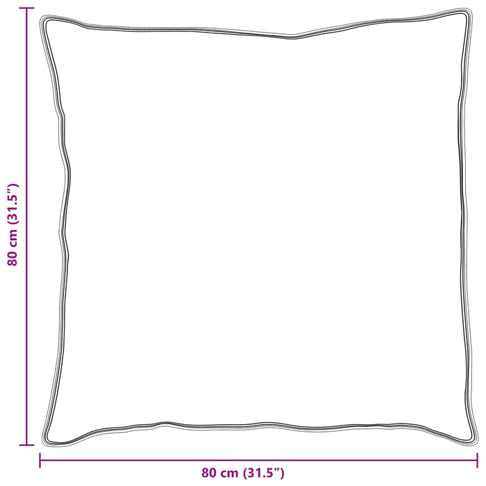 Cuscino con cuscino 2 pcs Bianco 80 x 80 cm Cotone 42007714