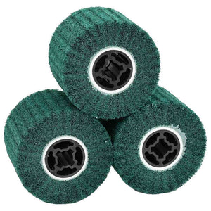 Rulli Abrasivi 3 pcs Verde 12 x 12 x 10 cm Fibra Sintetica 42008339