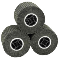 Rulli Abrasivi 3 pcs Nero 12 x 12 x 10 cm Fibra Sintetica 42008343