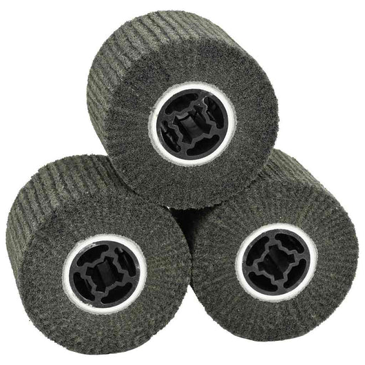 Rulli Abrasivi 3 pcs Nero 12 x 12 x 10 cm Fibra Sintetica 42008343