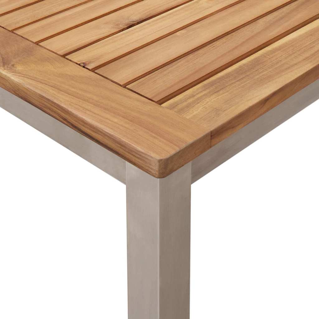 Tavolo da pranzo esterno  90x90x74.5 cm in legno massello di teak 42006186