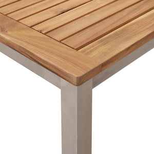 Tavolo da pranzo esterno  90x90x74.5 cm in legno massello di teak 42006186