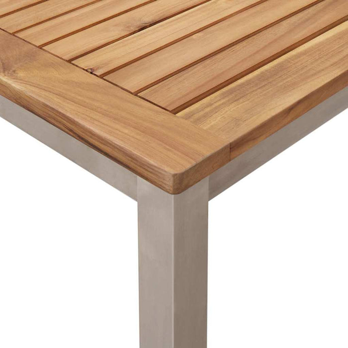 Tavolo da pranzo esterno  90x90x74.5 cm in legno massello di teak 42006186