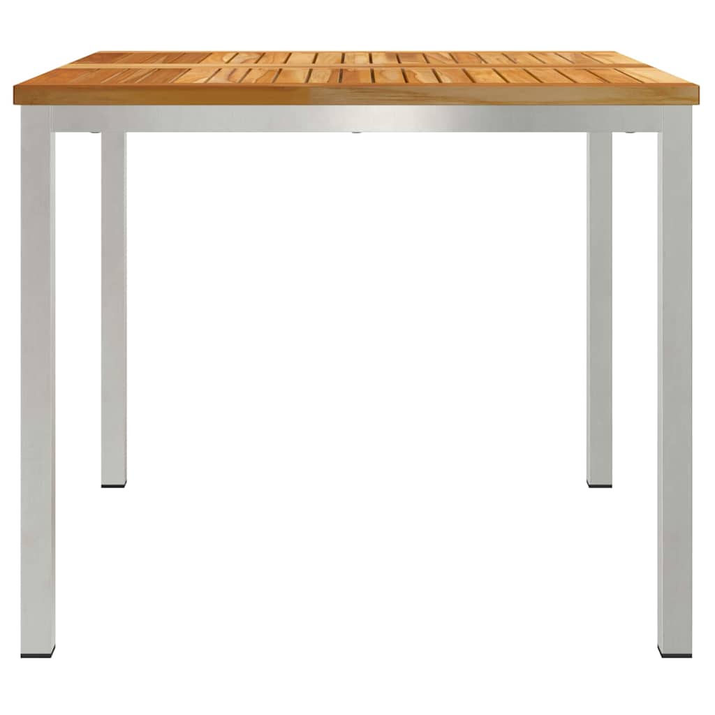 Tavolo da pranzo esterno  90x90x74.5 cm in legno massello di teak 42006186