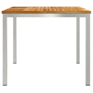 Tavolo da pranzo esterno  90x90x74.5 cm in legno massello di teak 42006186
