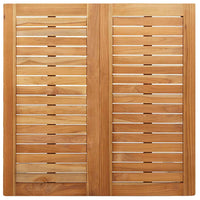Tavolo da pranzo esterno  90x90x74.5 cm in legno massello di teak 42006186