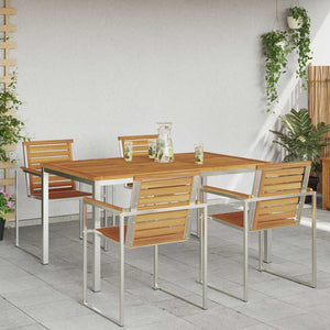 Tavolo da pranzo esterno  150x90x75 cm Legno massello di Acacia 42006187