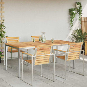 Tavolo da pranzo da esterno  180x90x75 cm in legno massello di teak 42006190