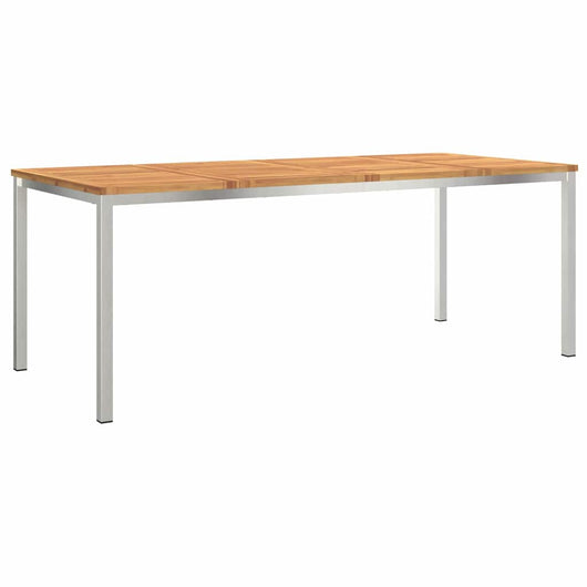 Tavolo da pranzo all'aperto  200x90x74,5 cm in legno massello di acacia 42006191