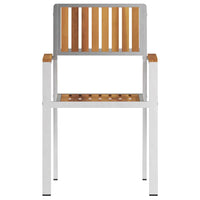 Sedia da Giardino 4 pcs Marrone Legno massello di acacia 42006202