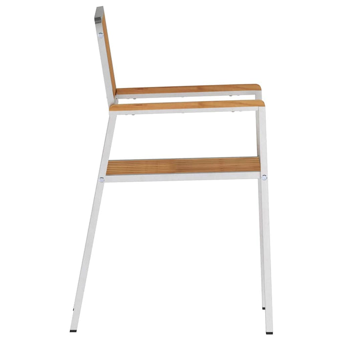 Sedia da Giardino 2 pcs Marrone Legno massello di teak 42006203