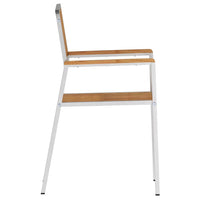 Sedia da Giardino 4 pcs Marrone Legno massello di teak 42006204