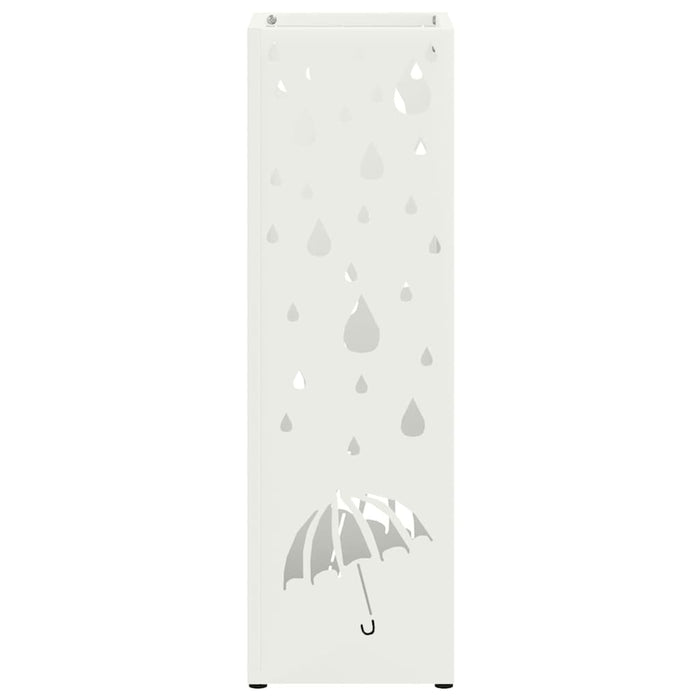 Supporto per Ombrellone Bianco 15.5 x 15.5 x 49 cm Acciaio 868481