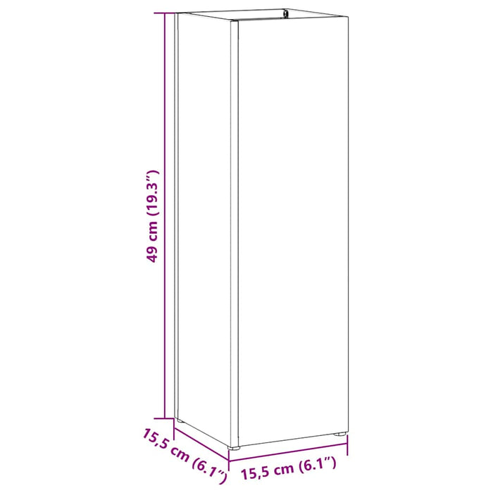 Supporto per Ombrellone Antracite 15.5 x 15.5 x 49 cm Acciaio 868484