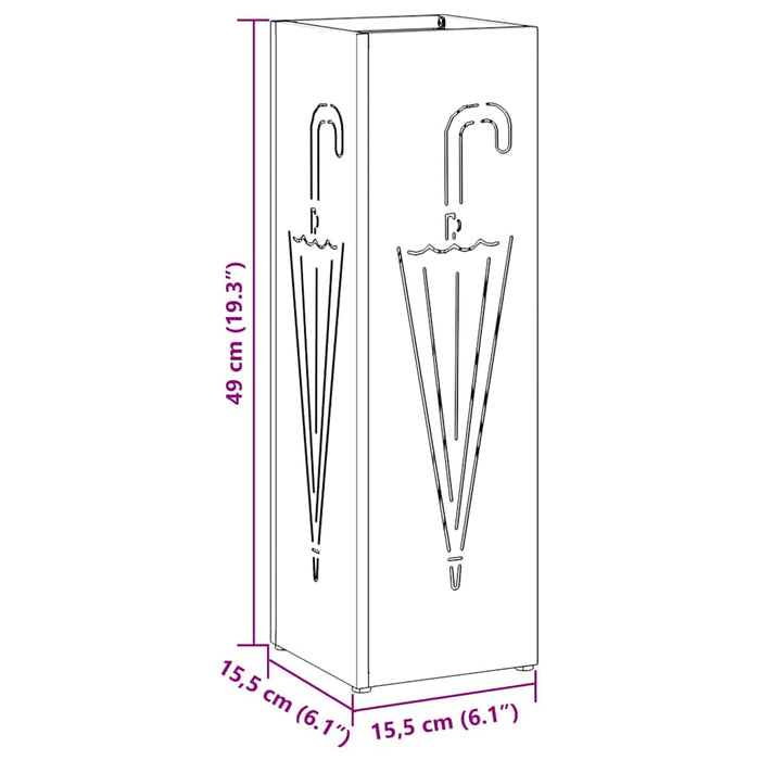 Supporto per Ombrellone Rosa 15.5 x 15.5 x 49 cm Metallo 868489