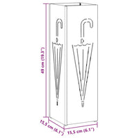 Supporto per Ombrellone Antracite 15.5 x 15.5 x 49 cm Acciaio 868490