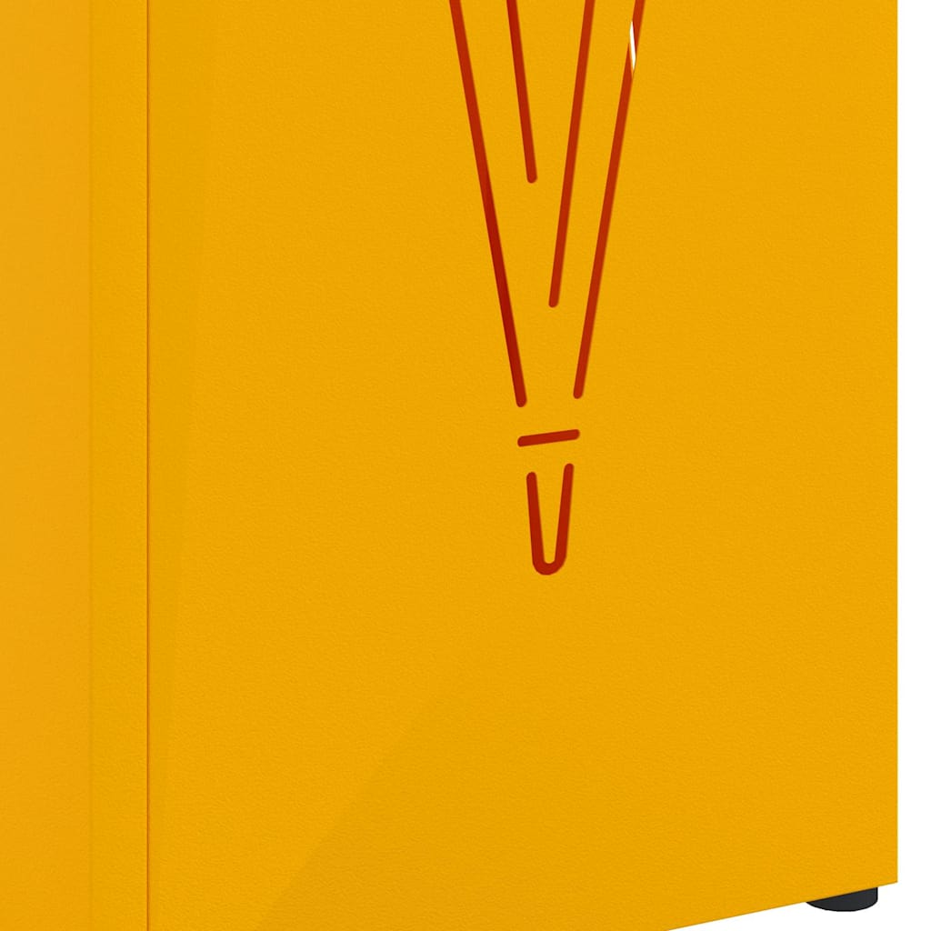 Supporto per Ombrellone Senape 15.5 x 15.5 x 49 cm Acciaio 868491