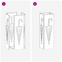 Supporto per Ombrellone Senape 15.5 x 15.5 x 49 cm Acciaio 868491