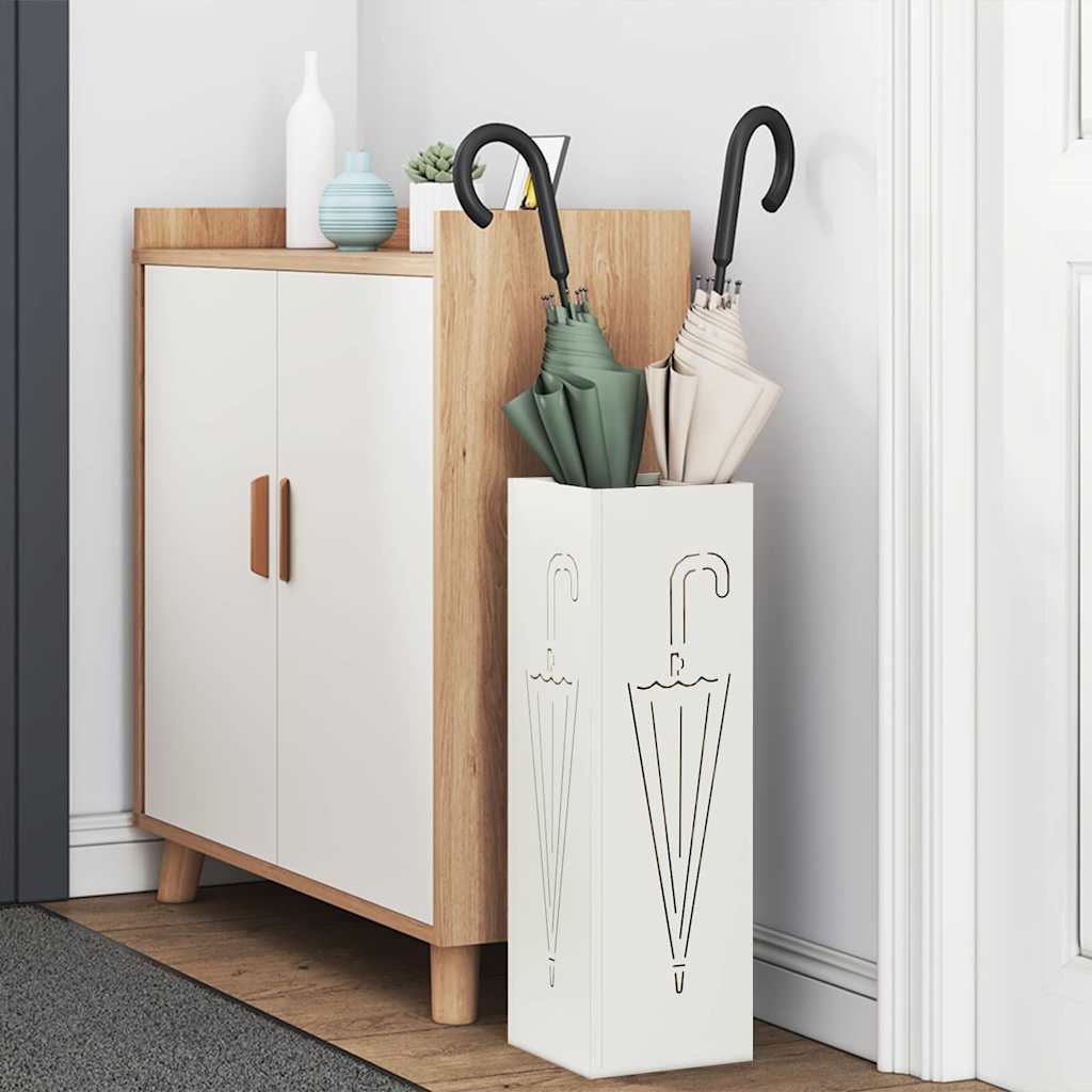 Supporto per Ombrellone Bianco 15.5 x 15.5 x 49 cm Metallo 868493