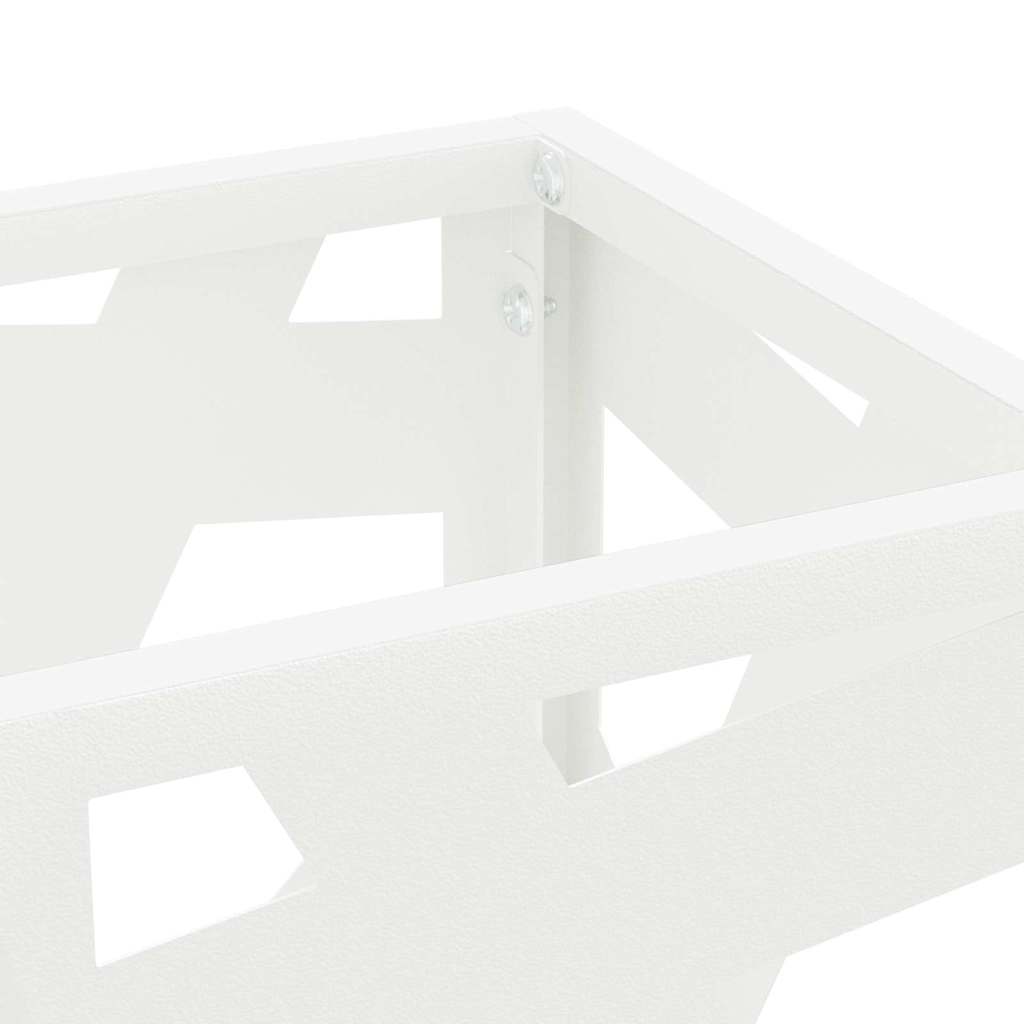 Supporto per Ombrellone Bianco 15.5 x 15.5 x 49 cm Acciaio 868499