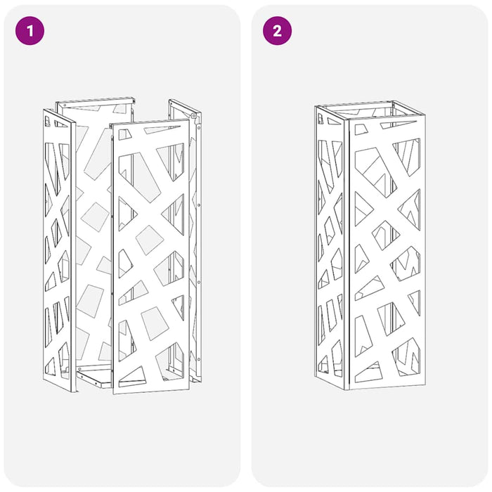 Supporto per Ombrellone Bianco 15.5 x 15.5 x 49 cm Acciaio 868499