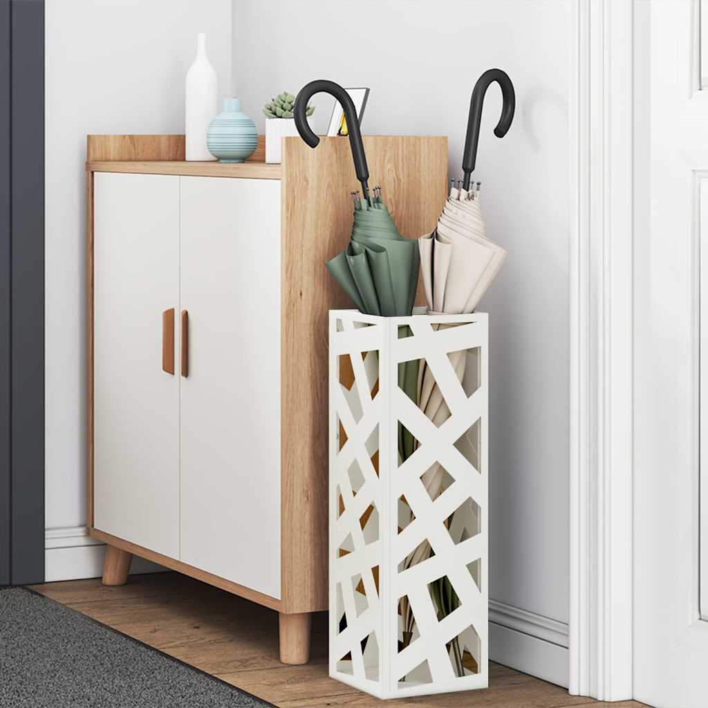 Supporto per Ombrellone Bianco 15.5 x 15.5 x 49 cm Acciaio 868499