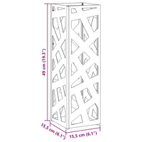 Supporto per Ombrellone Bianco 15.5 x 15.5 x 49 cm Acciaio 868499