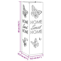 Supporto per Ombrellone Senape 15.5 x 15.5 x 49 cm Acciaio 868503