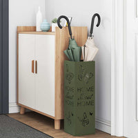 vidaXL Supporto per Ombrellone Oliva 15.5 x 15.5 x 49 cm Acciaio