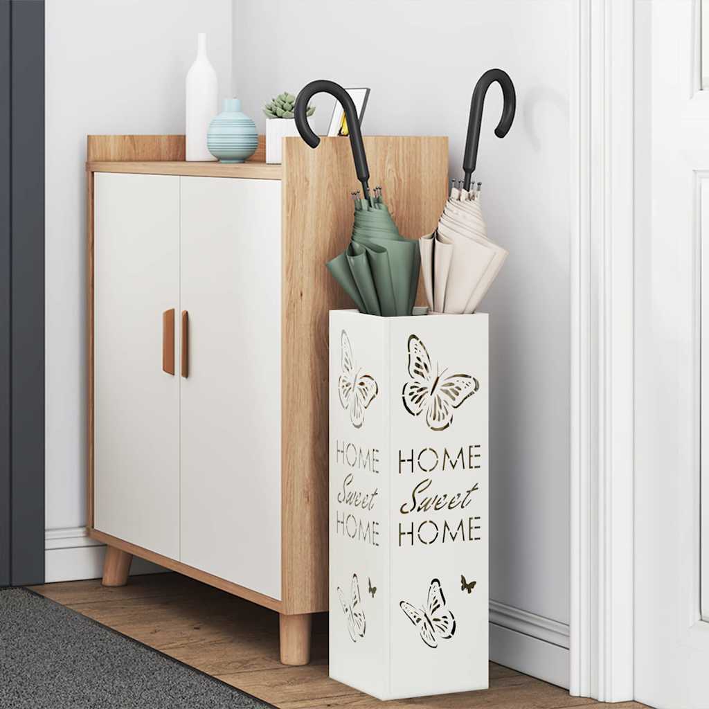 Supporto per Ombrellone Bianco 15.5 x 15.5 x 49 cm Acciaio 868505