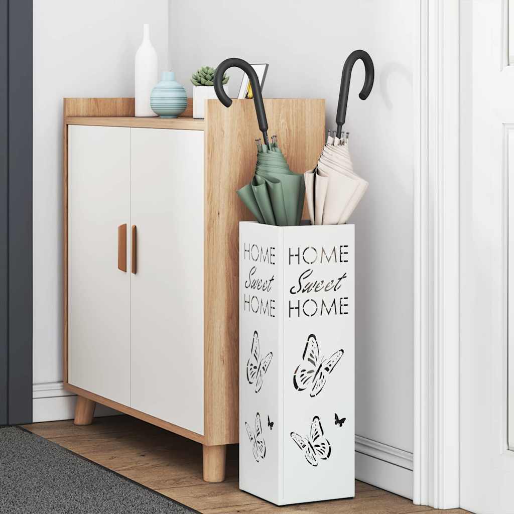 Supporto per Ombrellone Bianco 15.5 x 15.5 x 49 cm Acciaio 868511