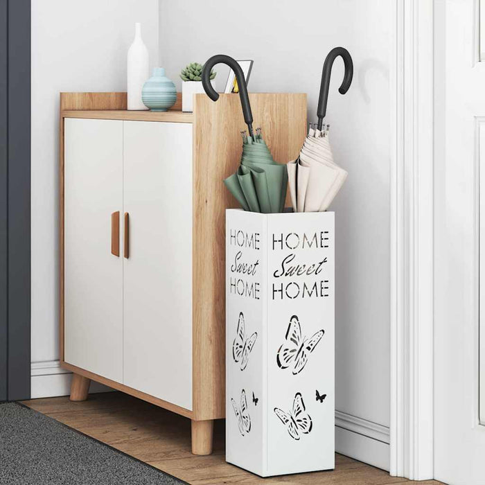 Supporto per Ombrellone Bianco 15.5 x 15.5 x 49 cm Acciaio 868511