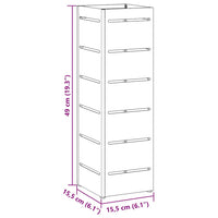 Supporto per Ombrellone Antracite 15.5 x 15.5 x 49 cm Acciaio 868514