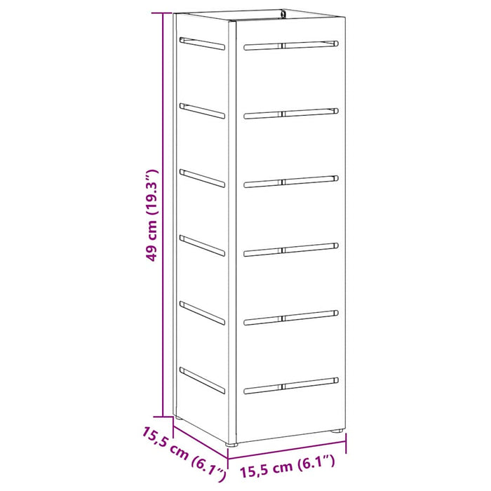 Supporto per Ombrellone Bianco 15.5 x 15.5 x 49 cm Metallo 868517