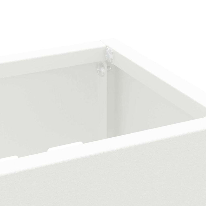 vidaXL Supporto per Ombrellone Bianco 28 x 12 x 41 cm Metallo