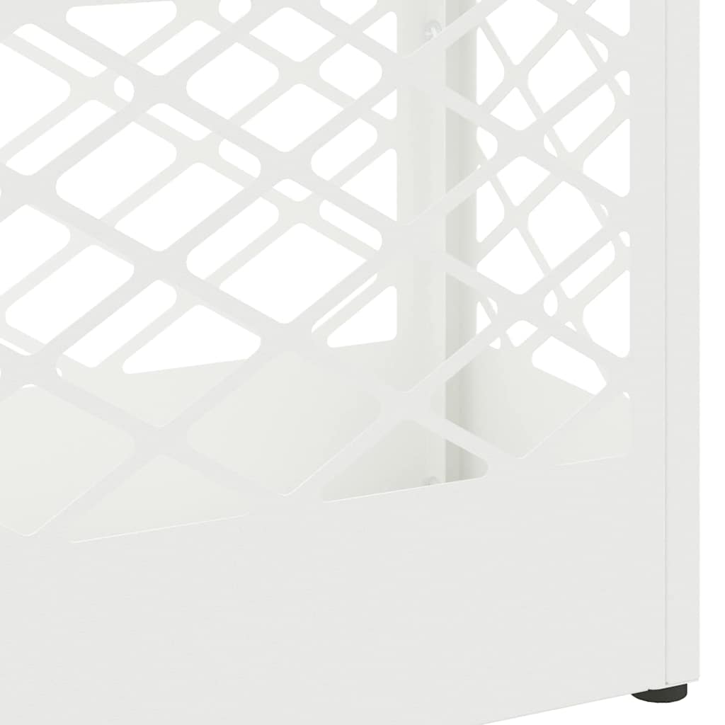 vidaXL Supporto per Ombrellone Bianco 28 x 12 x 41 cm Metallo