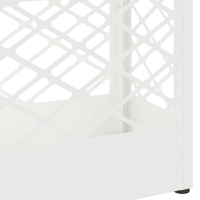 vidaXL Supporto per Ombrellone Bianco 28 x 12 x 41 cm Metallo