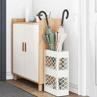 vidaXL Supporto per Ombrellone Bianco 28 x 12 x 41 cm Metallo